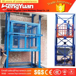 China factory supply guide rail chain cargo lift wholesale