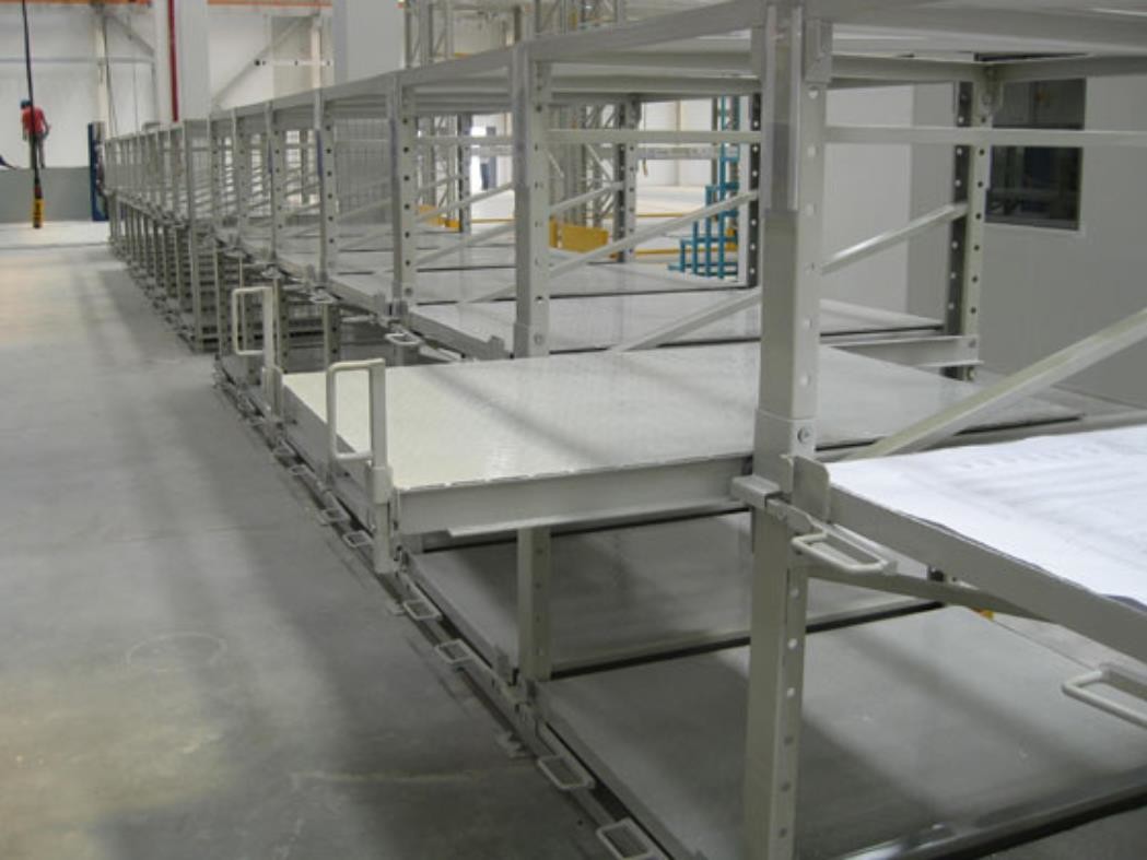 Mould Store Guide Rail Drawer Racking ASRS Warehouse System MHS