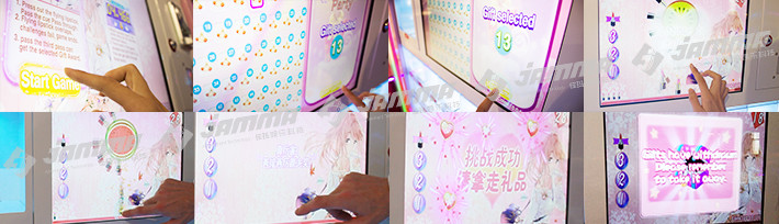 Lipstick Makeup Vending Machine With Three Levels RGB LED 220V Black Pink