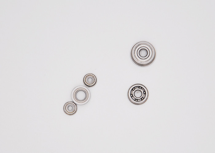 ABEC-1 F604ZZ Open ZZ Flanged Ball Bearing Radial Load Direction ISO9001