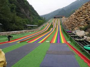 China Leap Rainbow Slides Playground For Teenagers Or Adults wholesale