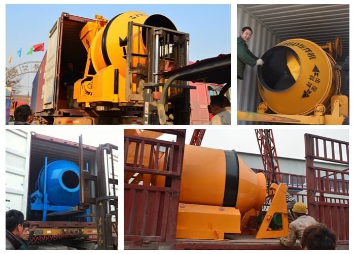 Industrial Portable Concrete Mixer JZM Series Small Portable Ladder Hoist Concrete Mixer With Lift
