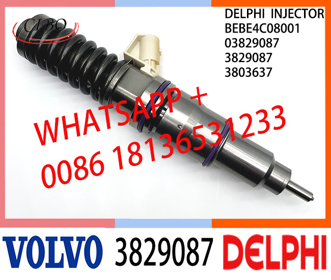 Common Rail Fuel Diesel Injector BEBE4C08001 03829087 3803637 3829087 E1 for VOL TRUCK 16 LITRE INDUSTRIAL
