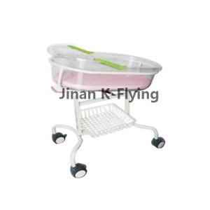 China 4 Wheels Steel Tilted Manual Hospital Bed For Baby wholesale