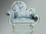 Elegant Blue Classic Arm Chair