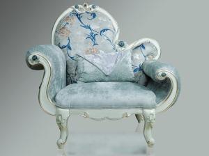 China Elegant Blue Classic Arm Chair wholesale