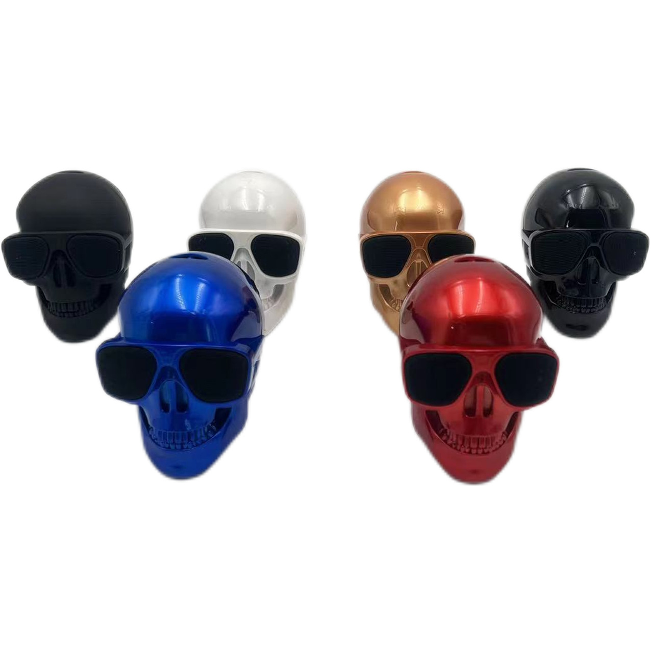 Ghost Head Skull Design Bluetooth Speakers Heavy Bass USB Private Model 500mAh Battery