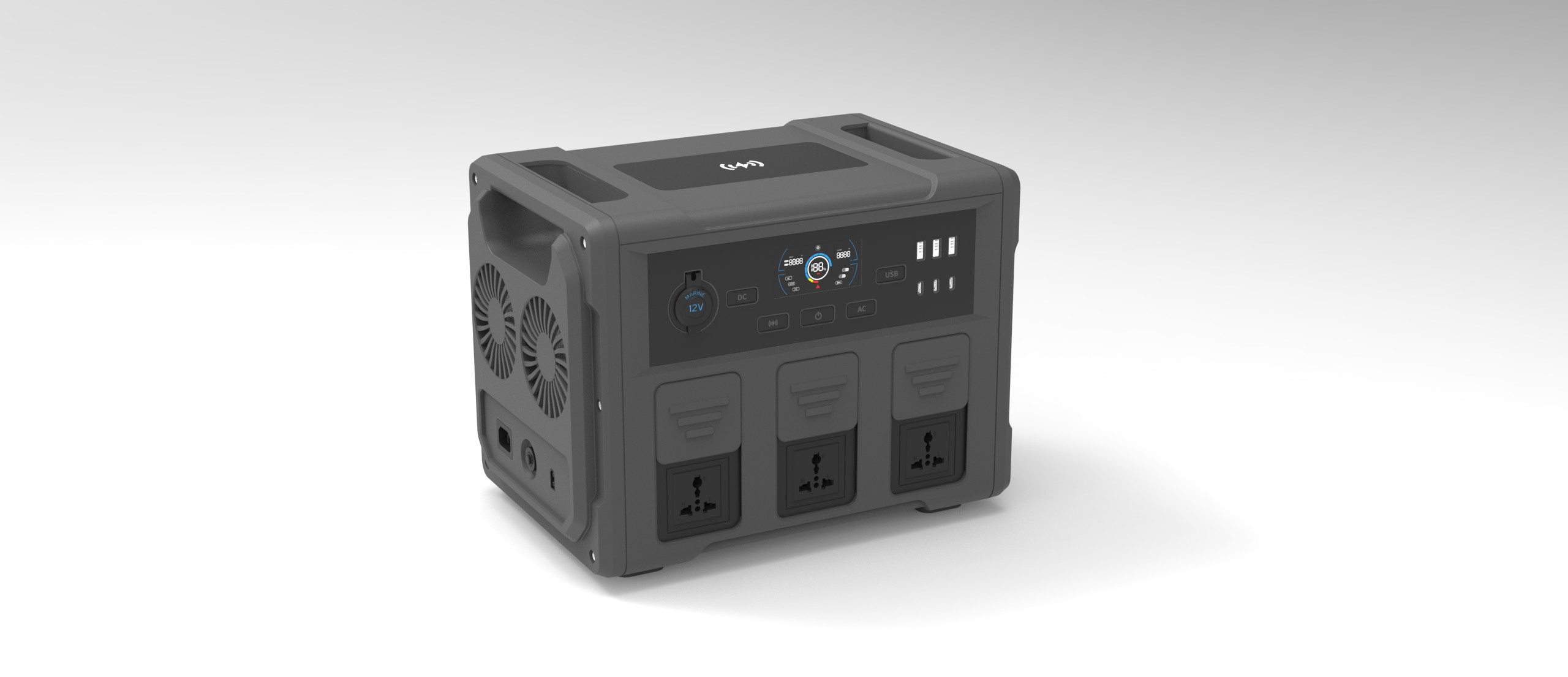 Compact And 1041wh Portable Power Station With Inverter AC Output And Fast Charging