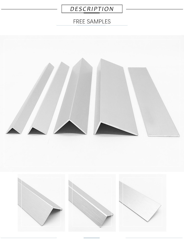 6063 L Slot Aluminium Angle Profile 1.5mm Thickness 20x20 Size Anodised