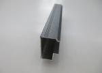 Outside slotted aluminum extrusion , Aluminum Rail Extrusions Customized 6063