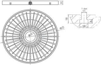16kgf/Cm2 1050mm Magnetic Chuck For Lathe Machine