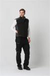 OEM Breathable Water Repellent Clothing , 350gsm Black Winter Vest Mens
