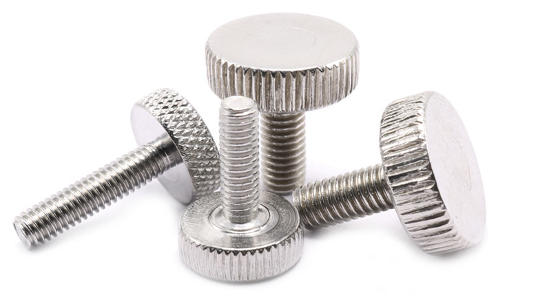 18-8 Stainless Steel Low-Profile Knurled-Head Thumb Screws DIN653 Knurled Thumb Screws Ajustment Screws