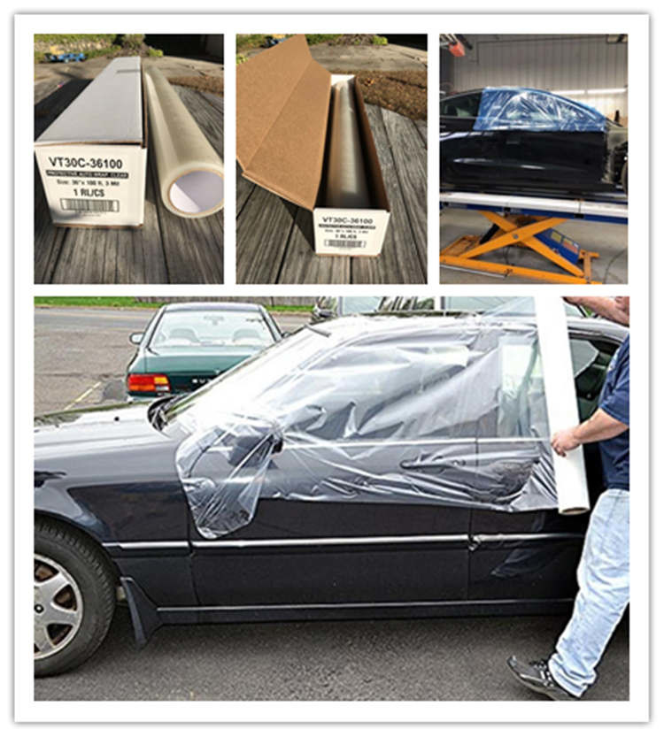 Polyethylene 24'' 3mil Auto Crash Wrap For Vehicles Wreck A Wrap Salvage Car Warpping