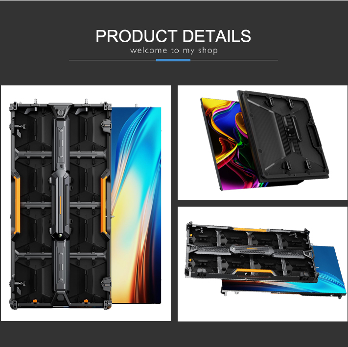 Full Color p2.84 Die Cast Aluminum LED Screen 500x500 Cabinet LED Wall Rental Backdrop Outdoor LED Display
