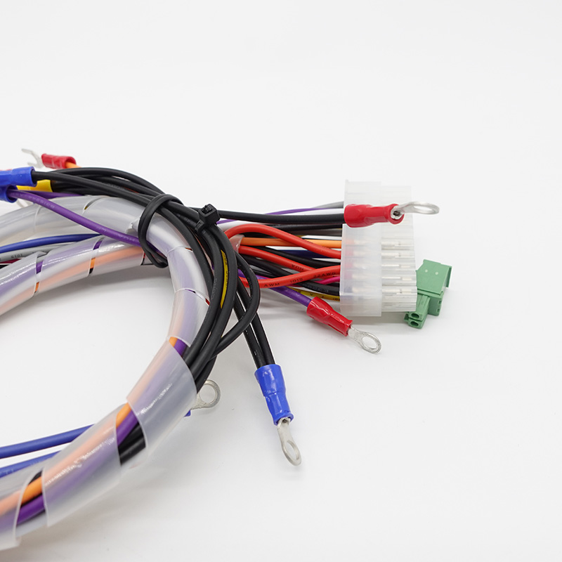 Blue Customized OEM ODM ISO9001 Industrial Mechanical Truck Engine Auto 6 Pin Connector Wire Harness Cable Assembly
