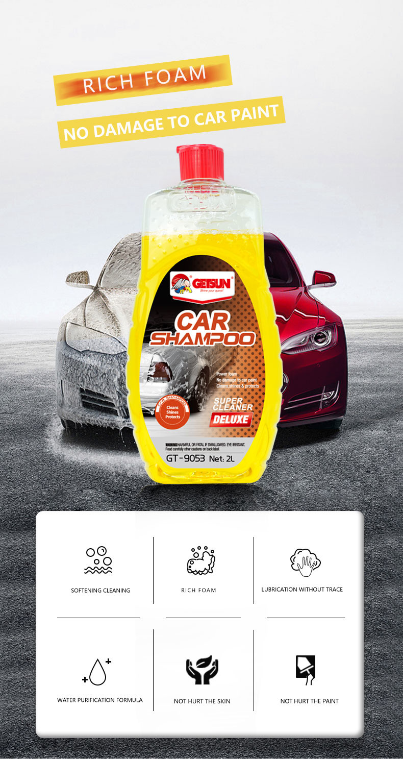2L Premium Car Wash Shampoo Detailing High Foaming MSDS Certificated