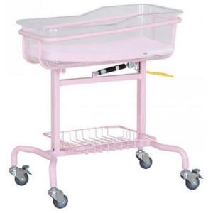 China Hospital Baby Bed Cart Steel Bed Frames With Basket wholesale