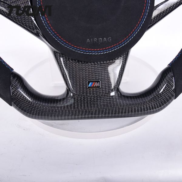 Matte Carbon Fiber Steering Wheel Bmw M5 E60 Sports Alcantara 350mm Auto Parts