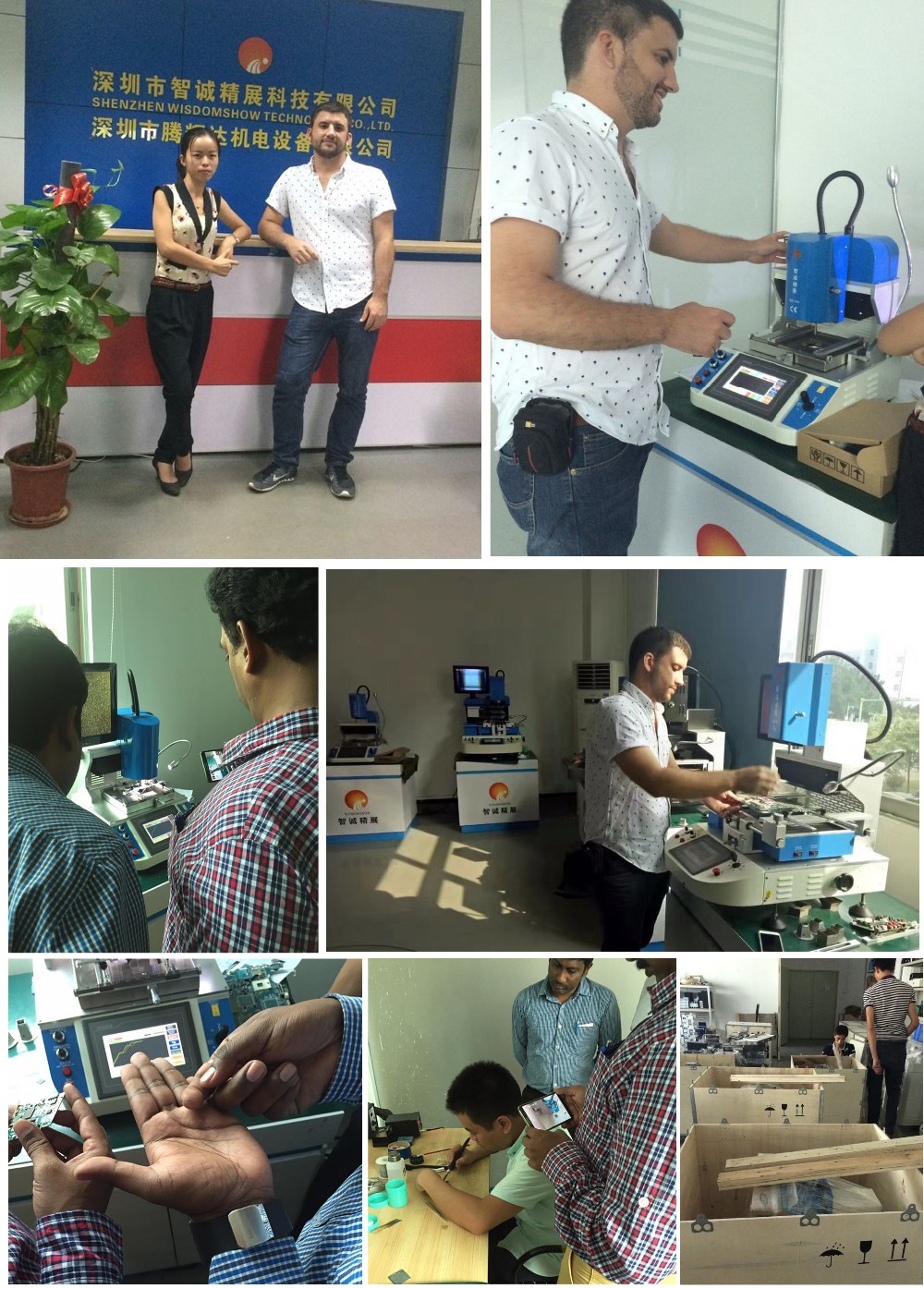 High Efficiency Automatic BGA Reballing Machine OEM With Hot Air Nozzle
