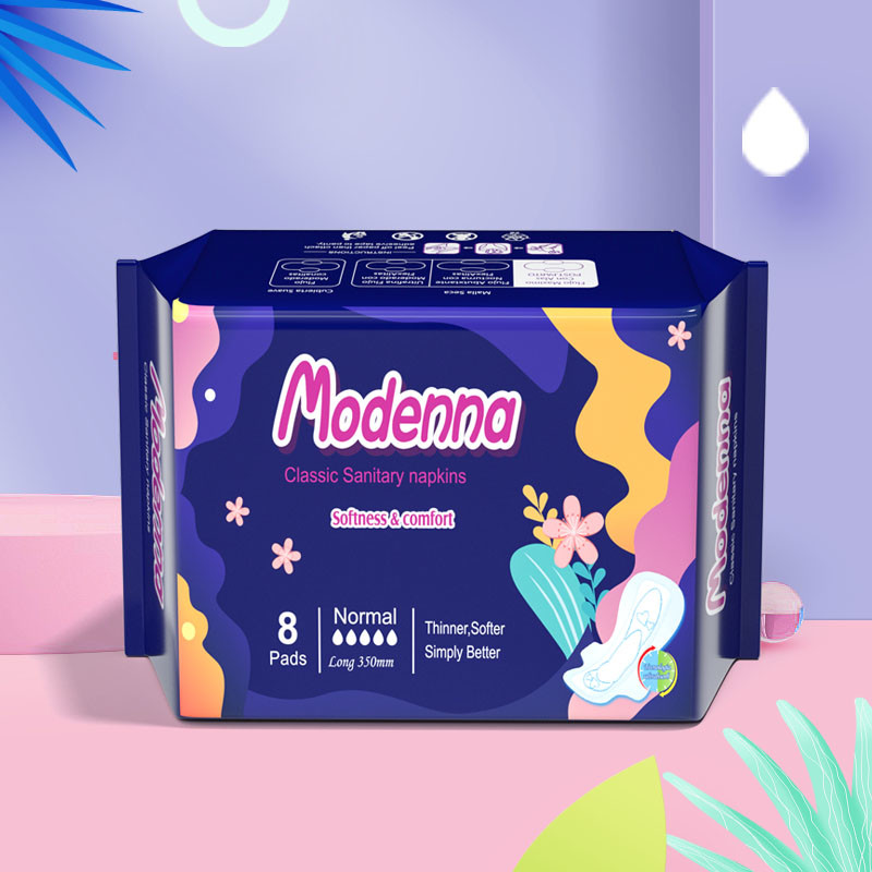 Function Onion Hot Sale In Asia Sanitary Napkin Cloth Breathable PE Film Soft Non-Woven Japan