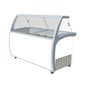 China Electricity Saving Ice Cream Showcase Freezer Good Temperature Evenness wholesale
