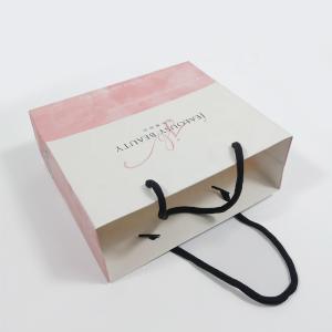 China Offset Printing Paper Gift Packaging Bags Luxury Cosmetic Clothes Gift Carry Bags wholesale