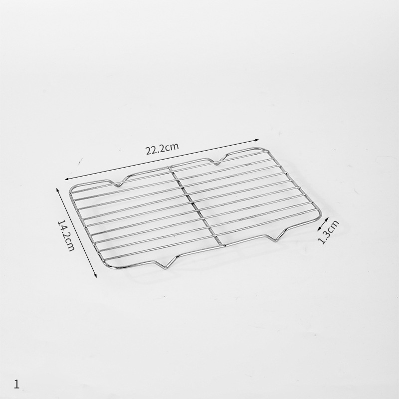 Long-Lasting Non-Stick Stainless Steel Baking Rack for BBQ Bakery Barbecue Net Pan Tray