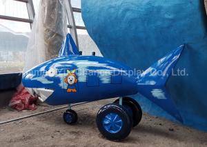 China Durable Life Size Shopping Centre Decorations Small Fiberglass Cartoon Shark wholesale