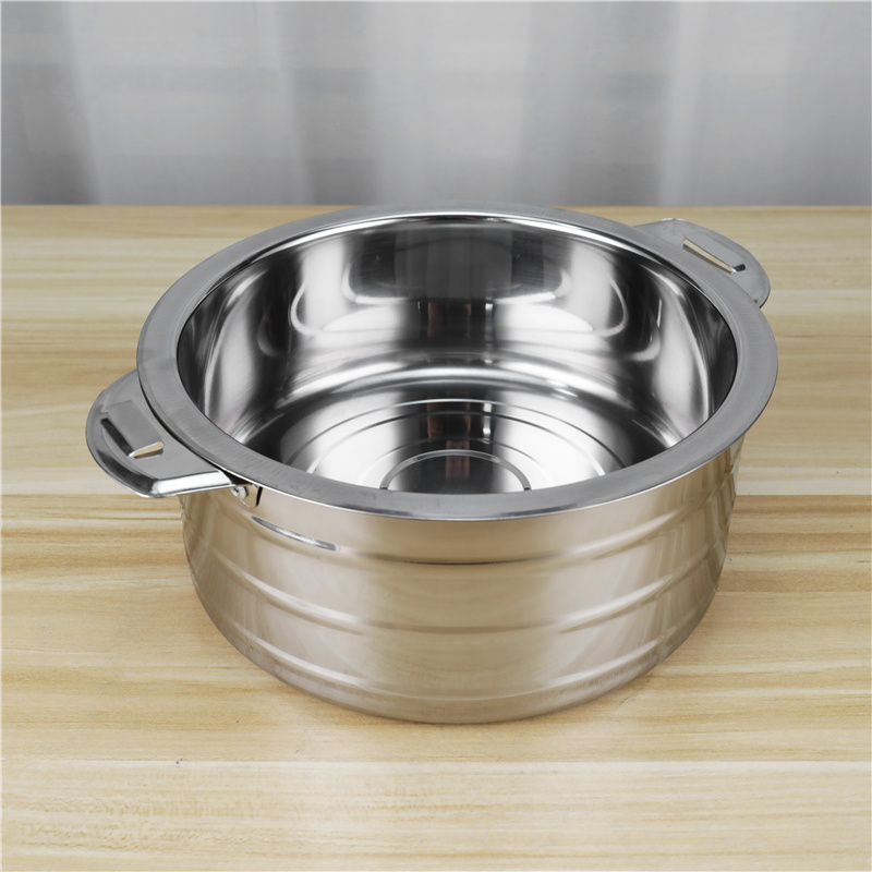 Stainless Steel Double Wall Stock Pot 410 Lunch Box Food Container Storage with Lid