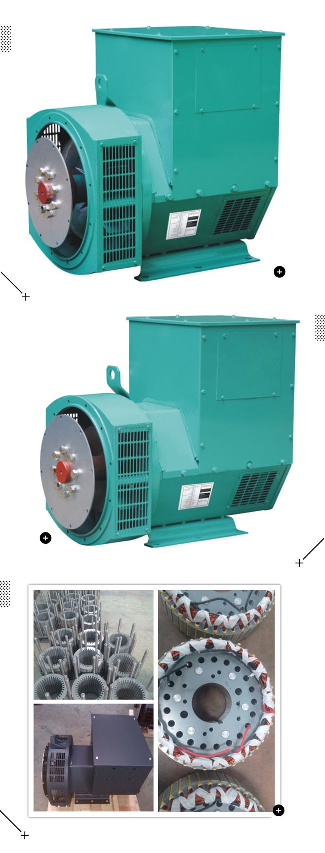 600KVA 1800RPM 400V Brushless Alternator Generator , Alternator Brushless Motor