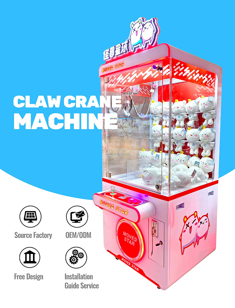 Arcade Game Coin Operated crane claw machine for sale plush toys for claw machine toy crane machine
