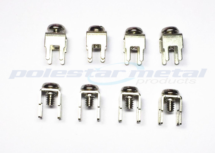 ISO Approved Tin Plated Brass PCB Screw Terminal For PC Card Anti - Rotation
