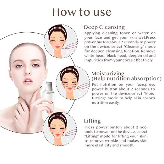 Portable Face Cleansing Scrubber Facial Pore Cleanser Tool Deep Cleaning