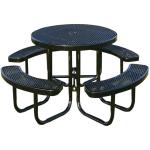 Factory Outlet Best Selling Picnic Table Park Round Metal Picnic Table Bench