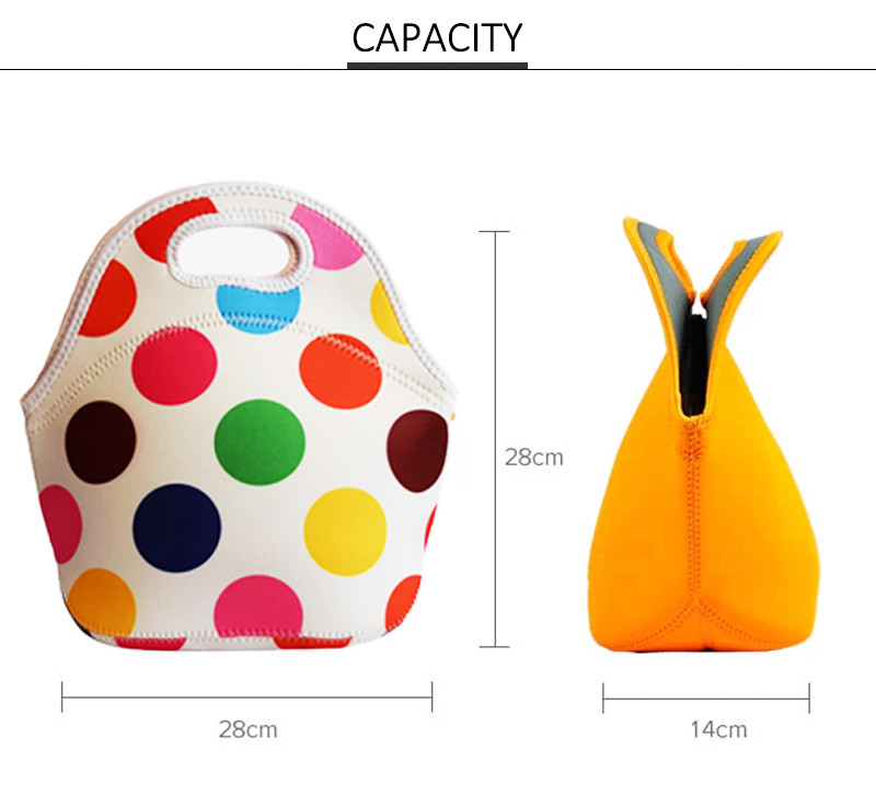 Waterproof Adult Sublimation Neoprene Lunch Bags