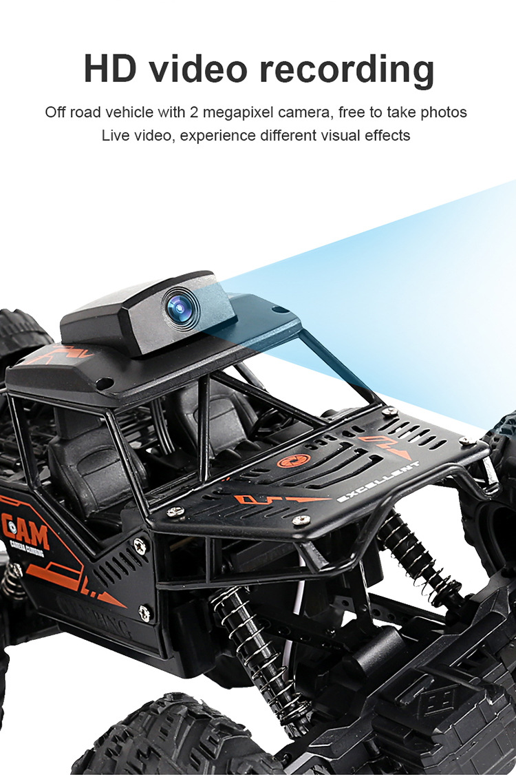 2.4G SUV RC Car with High Speed Charging and Drifting WI-FI Camera Control in Black