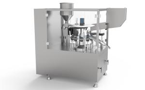 China Electric Driven Liquid Ointment Filling And Sealing Machine wholesale