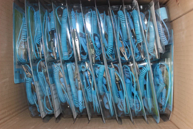 Blue Black 7MM Snap 1M5% ABS ESD Wrist Strap