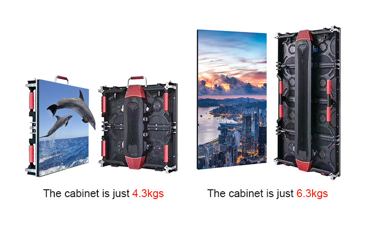 Light Weight 500*1000mm Rental Events P4.81 Led Panel Displays