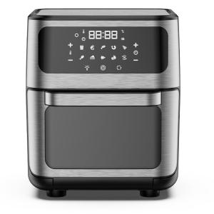 China Voice Control Smart Tuya Wifi HOT Arrival Food Grade Professional Oil Free Airfryers Electric Deep Glass 12L wholesale