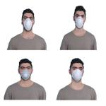 Fluid Repellent Disposable Protect Mask Cup Shape Hygienic Skin Friendly