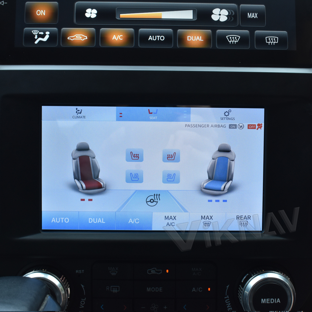 LCD Multimedia Ford Android Radio With AC Screen Car Climate Control Year 2015-2021