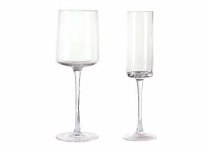China Mouth Blown 220mm 17oz Crystal cylindrical Wine Glasses Goblet wholesale