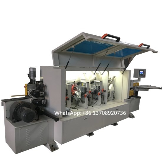 woodworking automatic edge banding machine with pre milling and corner rounding