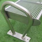 L1540W600H570mm Steel Garden Benches