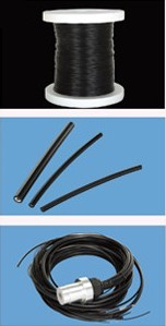 Decorative Underwater Pool Lights End Glow Fiber Optic Cable With Black Cover