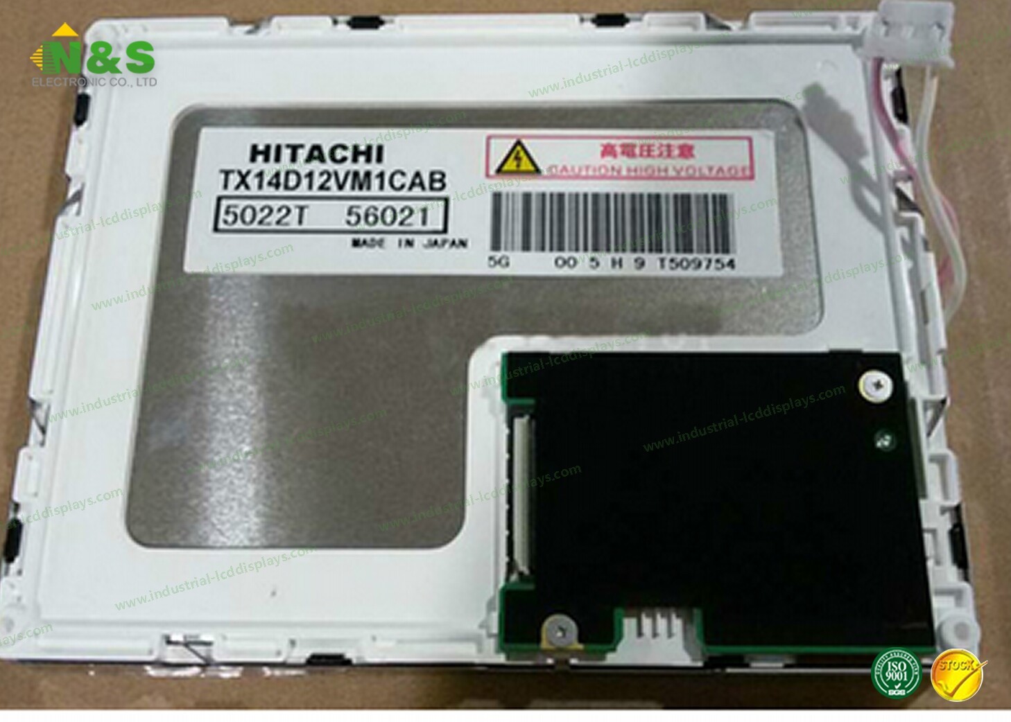 Wide View 5.7 Inch Hitachi LCD Panel For Industrial Machine TX14D12VM1CAB
