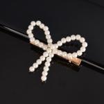 Handmade Pearls Decorative Hair Clips Pin For Makeup Geometric Flower Barrettes