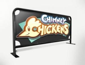 China Anti UV Outdoor Cafe Barriers Stainless Steel Metal Frame Black Powder Coated wholesale
